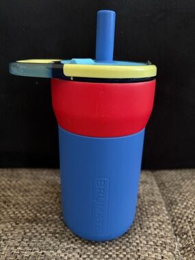 Brumate 100% Leakproof Kids Blue and Red Travel Cup with  Lid